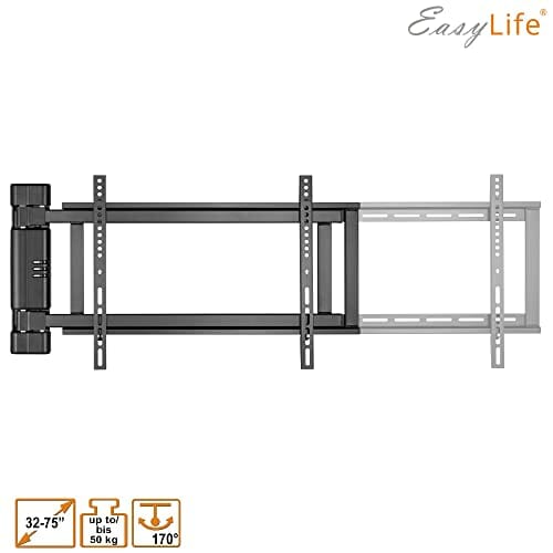 EasyLife Uchwyt ścienny TV, uchwyt elektrycznie obracany do 170°, uchw - obrazek 6