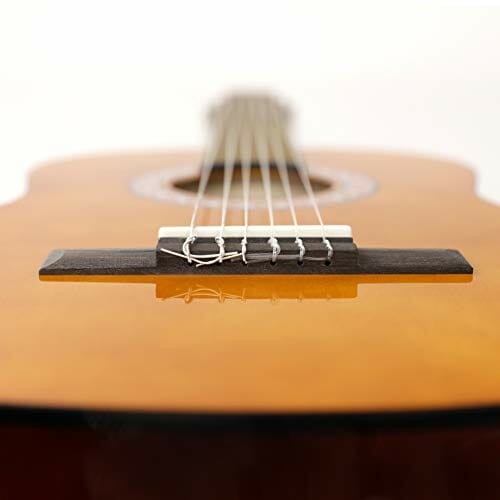 HUAWIND Gitara koncertowa dla początkujących 3/4, 6 nylonowych strun, zestaw gitar koncertowych z torbą koncertową 36", dla dzieci, dorosłych, początkujących - obrazek 4