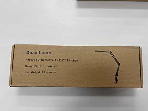 Lampa Biurkowa LED z Zaciskiem (Swing Arm - Czarny) - obrazek 7