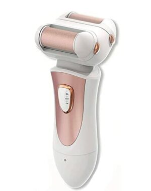 Elektryczny pilnik do pedicure z 2 głowicami rolkowymi, mokry i suchy pilnik do pedicure do usuwania martwych odcisków i pękniętej skóry zdrowia stóp