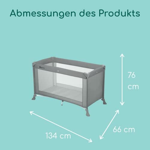 Bebe Confort Soft Dreams, łóżeczko turystyczne, regulowana wysokość, od narodzin do 3,5 roku, do 15 kg, Warm Gray - obrazek 2