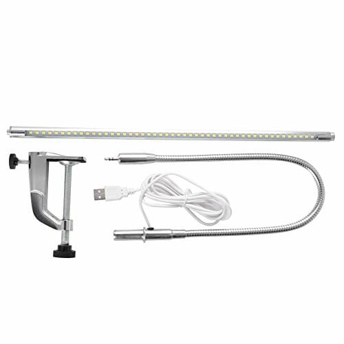 Lampa Biurkowa LED z Klipsem - Regulowana Lampa Stołowa do Manicure i - obrazek 4