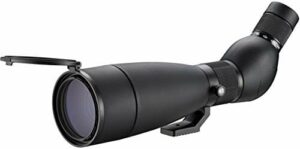 Bresser Spektiv Travel 20 – 60 x 80 ze statywem stołowym, lekki i kompaktowy spektyw, do podróży z bezstopniowym powiększeniem, w zestawie torba z paskiem na ramię i osłonkami, kolor czarny