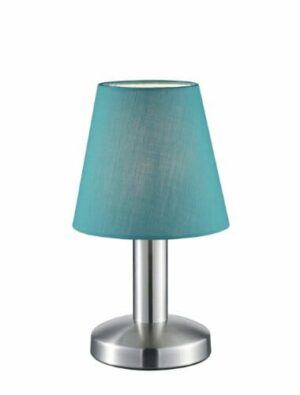 Trio Leuchten 599600119 Lampa Stołowa, Abażur z Tkaniny, Niebieski