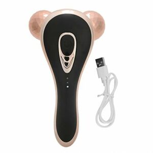 3D Y Shaped Electric Face Roller Massage Masażer Liftingujący Twarz - Mikroprądowa Rolka do Twarzy do Masażu Twarzy, Napinanie Skóry, Masażer do Usuwania Podwójnego Podbródka Rolka do(Złoto)