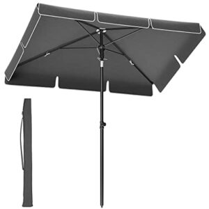 SONGMICS Parasol przeciwsłoneczny, prostokątny, 200 x 125 cm, ochrona