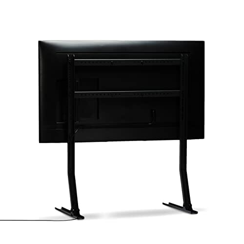 Pedestal Bendy wysoka szafka pod telewizor, stojak pod telewizor, duński design, wysoki stolik pod telewizor do salonu, szafka pod telewizor, kolor czarny - obrazek 4