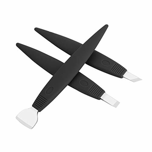 3 Szt.Zestaw Noży do Pedicure, Nóż do Pedicure ze Stali Nierdzewnej Narzędzia Stopy Wrastające Paznokcie Korekcja Martwego Naskórka Przyrząd do Usuwania Naskórka(Black)