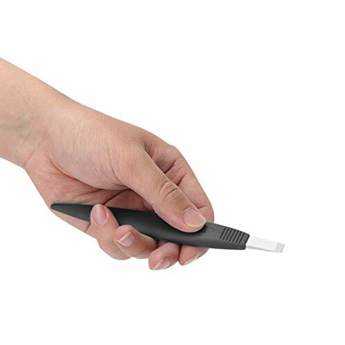 3 Szt.Zestaw Noży do Pedicure, Nóż do Pedicure ze Stali Nierdzewnej Narzędzia Stopy Wrastające Paznokcie Korekcja Martwego Naskórka Przyrząd do Usuwania Naskórka(Black) - obrazek 4