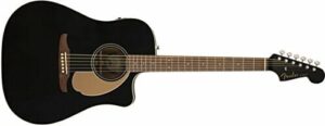 Fender Redondo Player - Gitara akustyczna z serii Kalifornii - czarny Jetty Black