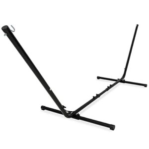 VITA5 Stelaż do hamaka do użytku na zewnątrz, stabilny, stalowy hamak ze stelażem, składany, przenośny stojak (bez uchwytu na napoje)