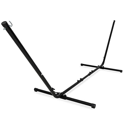 VITA5 Stelaż do hamaka do użytku na zewnątrz, stabilny, stalowy hamak ze stelażem, składany, przenośny stojak (bez uchwytu na napoje)