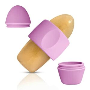 Wałek do lodu do twarzy, kule lodu, narzędzie do masażu twarzy i oczu, wałek do lodu wielokrotnego użytku, przeciwzmarszczkowy (różowy)