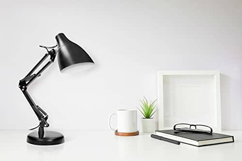 Virone DIAN lampa biurkowa E27 60 W mocowanie stalowe (czarna) - obrazek 8