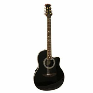 Santana OV-90CWEQ HG BK gitara westernowa, czarna