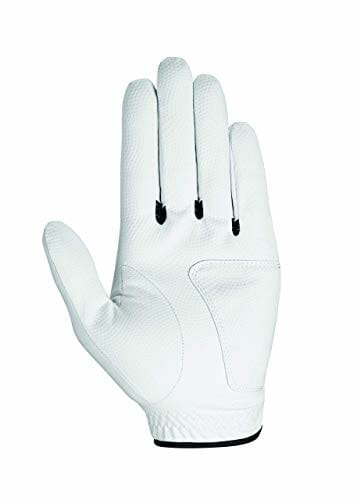 Callaway Męskie rękawice do golfa Syntech prawa ręka (wersja 2019), średnie/duże, białe/czarne - obrazek 4