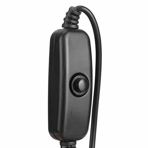 Oumefar Gęsia szyja elastyczna czarna lampka biurkowa LED LED oszczędność energii do sypialni - obrazek 2