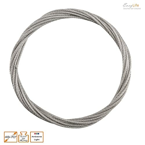 EasyLife - Design STAFFELEI 4-nożny statyw pod telewizor z oświetlenie - obrazek 5