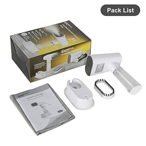 WANNYTON prostownica parowa żelazko podróżne żelazko parowe parowiec odzież żelazko ręczne ze szczotką parową 150 ml 1000 W na wakacje domowe podróż służbowa - obrazek 2