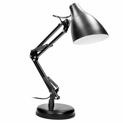 Virone DIAN lampa biurkowa E27 60 W mocowanie stalowe (czarna)
