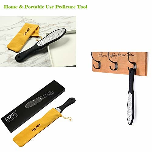 Profesjonalny pilnik do stóp BEZOX, dwustronna skrobak do pedicure, zm - obrazek 10