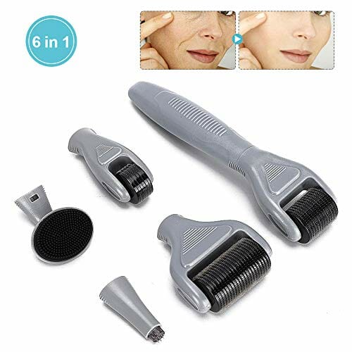 Dermaroller, 6 W 1 Micro Derma Roller, Masażer Do Pielęgnacji Skóry Trądzikowej, 0,5 Mm / 1 Mm / 1,5 Mm Opcjonalnie - obrazek 2