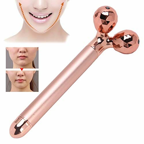 Masażer twarzy, elektryczny masażer do twarzy 3D Roller, usuwanie obrzęków odchudzanie narzędzie do podnoszenia twarzy, przeciwzmarszczkowe ujędrnianie twarzy - obrazek 3