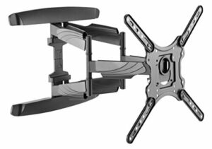 ICY BOX IB-TV1001-W uchwyt ścienny do telewizora do 45 kg, 23 cale (58,4 cm) do 65 cali (165,1 cm), VESA 100 x 100 do 400 x 400, obrotowy / wyciągany, czarny