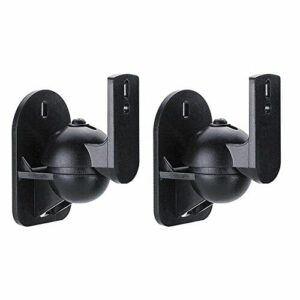 Maclean MC-526 Profesjonalne Ścienne Uchwyty Głośnikowe o Maksymalnym obciążeniu: aż 7 kg (2 x 3,5 kg), 2x Uniwersalne Statywy na Głośniki Mocowane na Ścianę, Regulowane Uchwyty na Kolumny