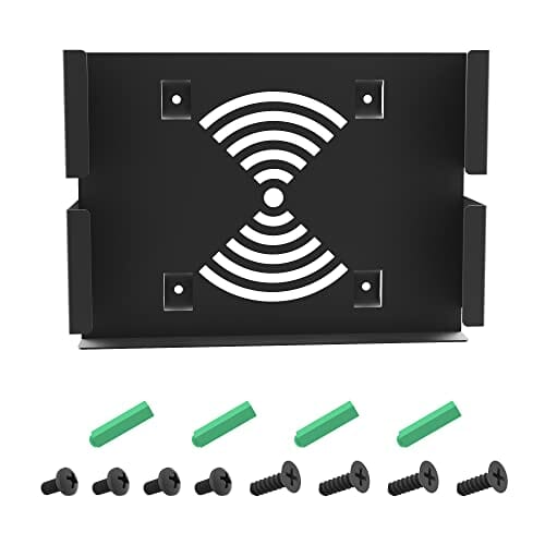 Hikig Mac Mini Mount, niestandardowy metalowy uchwyt na Mac Mini, uchwyt ścienny, uchwyt pod biurkiem, uchwyt VESA do Mac Mini, kompatybilny z Mac Mini 2010 Mac Mini - 2022 M1 Mac Mini, ze śrubami do płyt kartonowo-gipsowych, kotwami, śrubami VESA - obrazek 2