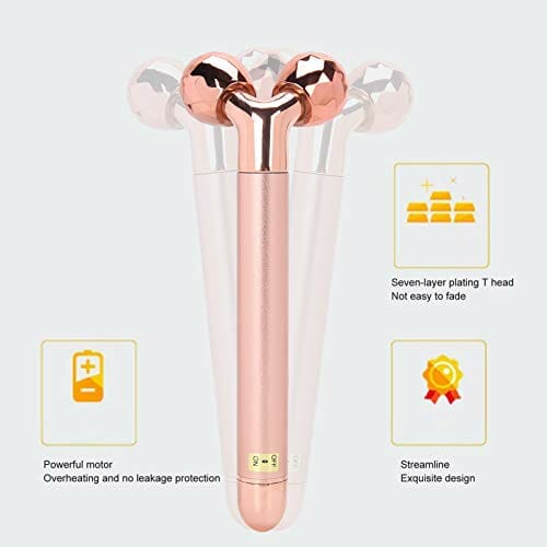 Masażer twarzy, elektryczny masażer do twarzy 3D Roller, usuwanie obrzęków odchudzanie narzędzie do podnoszenia twarzy, przeciwzmarszczkowe ujędrnianie twarzy - obrazek 5