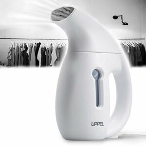 UPPEL Żelazko parowe Steamer, żelazko podróżne, szczotka parowa, przenośna ze zbiornikiem na wodę 180 ml, mini idealne do domu, na urlop i w podróży służbowej, bezpieczne i lekkie