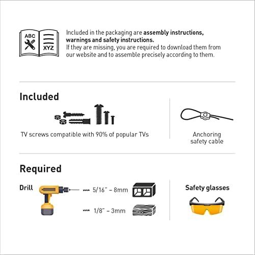Barkan 13 - 83 cali stojak pod telewizor z regulacją wysokości w stylu sztalugi, wytrzymuje do 50 kg, stojak, statyw, statyw pod telewizor, maks. VESA 600 x 400, uchwyt na telewizor - obrazek 6