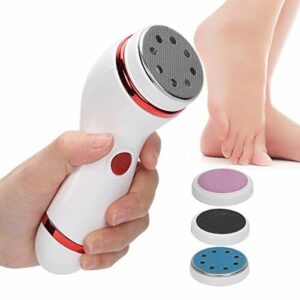 Elektryczny Kalus Stóp (czerwony), Profesjonalna Regulowana Maszyna do Pielęgnacji Stóp, Usuwanie Martwego Naskórka i Modzeli, 6,1 X 4,8 X 3,3 Cala (w Tym Podstawa)