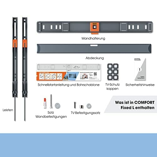 Vogel's TVM 3605 płaski uchwyt ścienny do telewizora 40-100 cali, maks. 75 kg, uchwyt TV maks. VESA 600x400, uniwersalna kompatybilność, odległość od ściany tylko 2,2 cm - obrazek 2