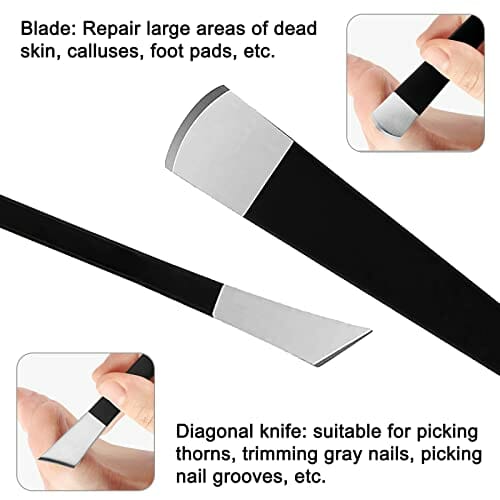 Zestaw noży do pedicure, 6 sztuk, profesjonalny zestaw noży do pedicure, nóż do zrogowaciałego naskórka, skalpel, pielęgnacja stóp, narzędzie do pielęgnacji zrogowaciałej skóry, skrobak do stóp, zestaw do pielęgnacji stóp, profesjonalna pielęgnacja stóp - obrazek 3