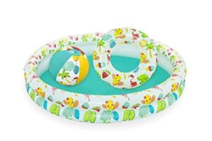 Bestway 51124 Zestaw 2-pierścieniowy Basen Rafy Koralowej Cm. 122X20