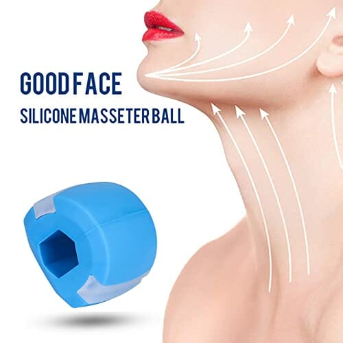 4-częściowy Jawline Exerciser Fitness Ball, Facial Fitness Ball, Ćwiczenia Most do żucia, Twarz Szyja Trener do wzmocnienia i naprężenia obszaru szczęki i szyi - obrazek 5