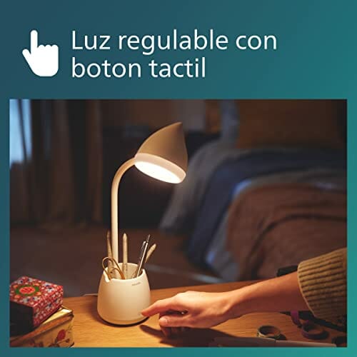 Philips Lampa na Biurko, Biały, 15.5 x 9.5 x 39 cm - obrazek 7