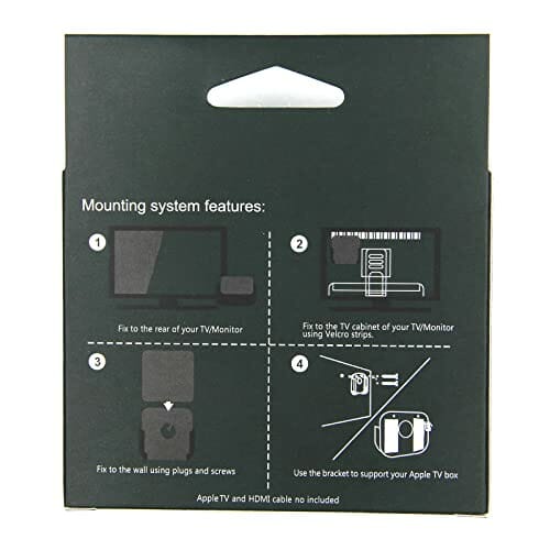 Pinowu uchwyt na ścianę kompatybilny z Apple Smart TV 4 / 4K z etui Si - obrazek 10