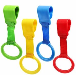 Obrączki do łóżeczka dziecięcego, pierścienie do łóżeczka dziecięcego, zdejmowane pierścienie na ręce pomagają dziecku wstać (4 kolory)