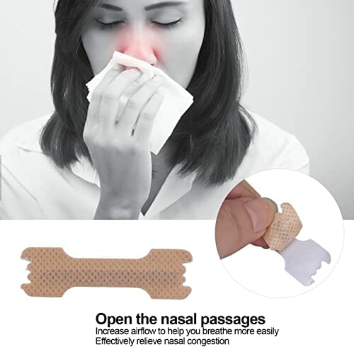 Plastry na Nos Plastry na Nos w Opakowaniu 50 Sztuk, Zdejmowane Plastry Przeciw Chrapaniu do Uprawiania Sportu i Snu, Przestań Chrapać dla łatwiejszego Oddychania Podczas Snu - obrazek 5