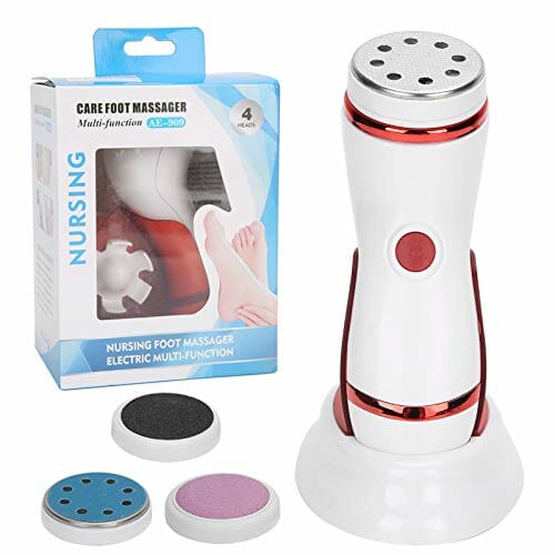 Elektryczny Kalus Stóp (czerwony), Profesjonalna Regulowana Maszyna do Pielęgnacji Stóp, Usuwanie Martwego Naskórka i Modzeli, 6,1 X 4,8 X 3,3 Cala (w Tym Podstawa) - obrazek 6