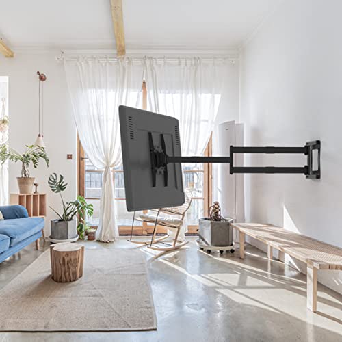 XTRARM TiTon 120 cm odległość od ściany, uchwyt ścienny TV, długie ramię obrotowe, pochylanie, obracanie, wysuwanie, TV ok. 32-75 cali do 40kg - obrazek 3