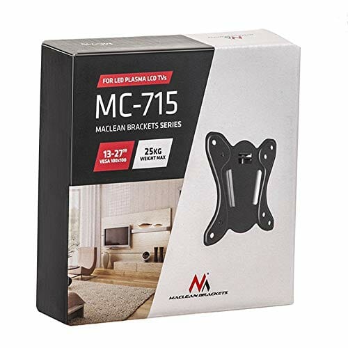 Maclean MC-715 Regulowany Uchwyt Ścienny do Monitora i Telewizora, Sta - obrazek 2