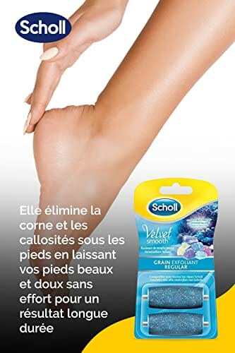 Scholl Velvet Smooth 3040254 Rolki do Pilnika, Niebieski, 2 szt. - obrazek 4