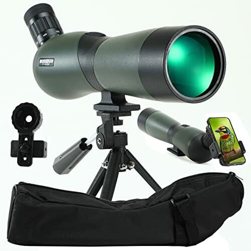 Statyw do spektyw, torba do przenoszenia i adapter do smartfona – HD wodoszczelny monokular zakres zastosowania do safari, zwiedzania, stargazing, łucznictwo, kemping, dzikie zwierzęta, strzelanie sportowe