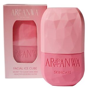 ARI ANWA Skincare - Wałek do masażu twarzy Ice Cube Ice Roller – mocne kontury – chłodzący masaż twarzy – Ice Globes przeciwko obrzękom, zaczerwienienieniom, pryszczom – terapia zimnem