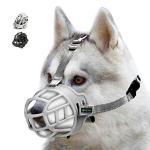 Kaganiec dla psa, miękki silikonowy kaganiec dla psów w postaci plecio