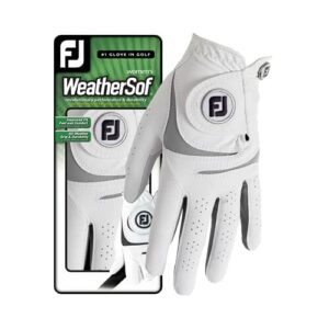 Footjoy Weathersof rękawiczki damskie białe/szare